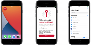 Screenshot conpal LAN Crypt ür iOS V1