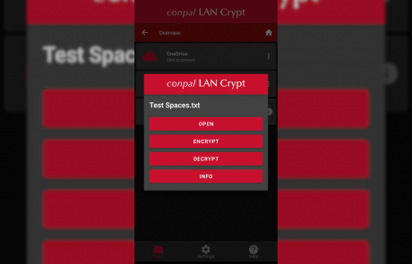 conpal LAN Crypt Screenshot Android