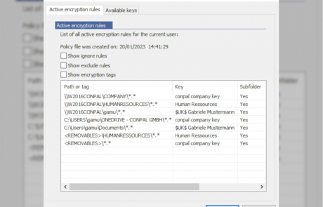 conpal LAN Crypt Screenshot Windows