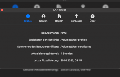 conpal LAN Crypt Screenshot macOS